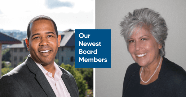 Announcement of two new board members graphic