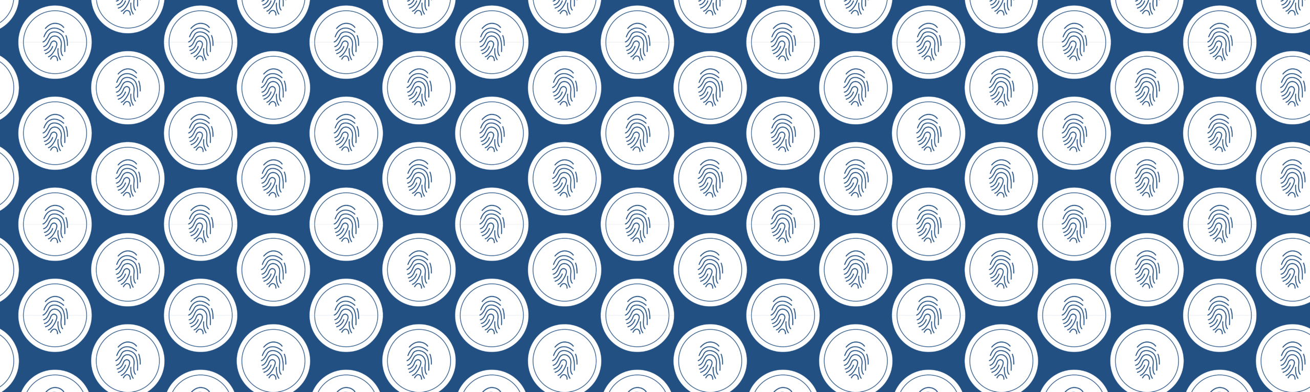 blue graphic icon with fingerprints